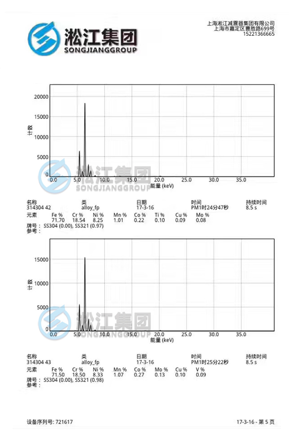 BGF-SUS型不锈钢波纹膨胀节 《食品级检测报告》不锈钢304波纹补偿器