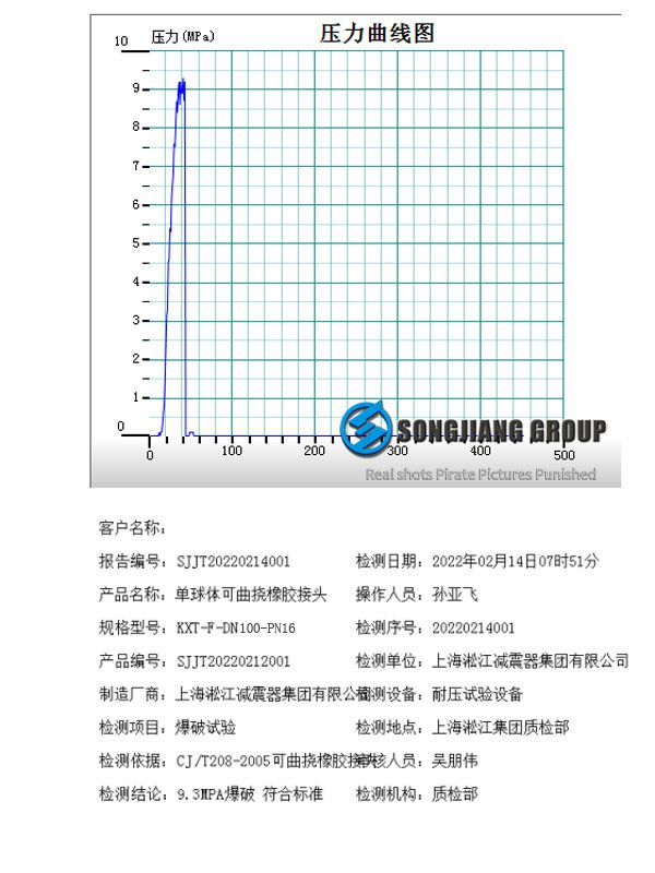 美国ABS船级社船舶橡胶接头阻燃检测现场 美国ABS船级社船舶橡胶接头阻燃检测现场